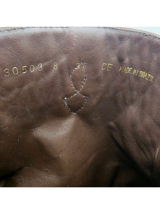 NEW Deadstock Florsheim Mens 8EEE Brown Leather Suede Zipper Ankle Dress Boots main image 9
